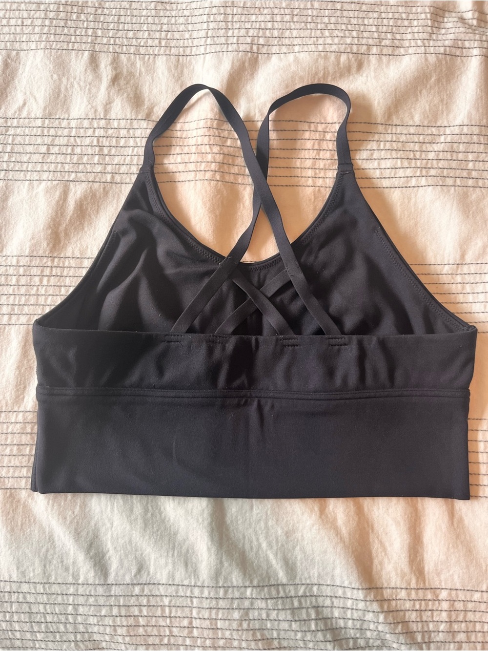 aerie Black Strappy Crisscross Sports Bralette